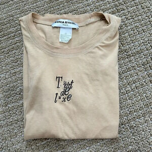 Vintage Sonia Rykiel studded embroidered t shirt